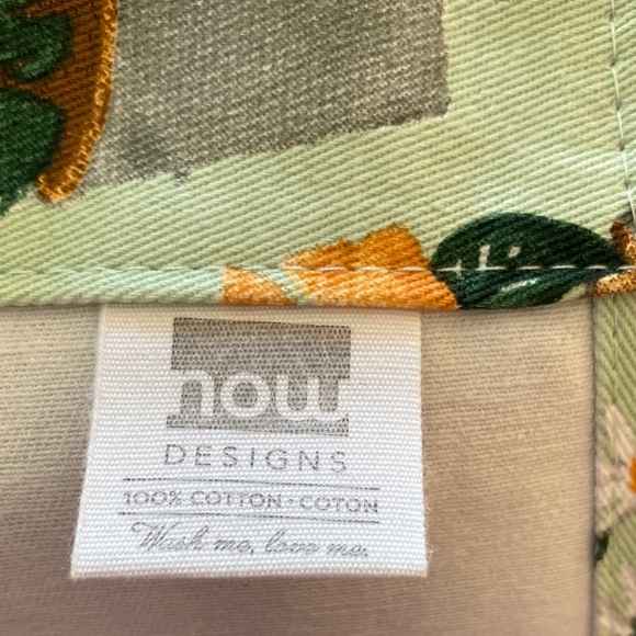 Floral Plant Print Apron 100% Cotton - Picture 5 of 7